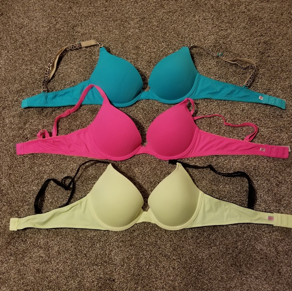 Lot of 3 34A Pink Bras